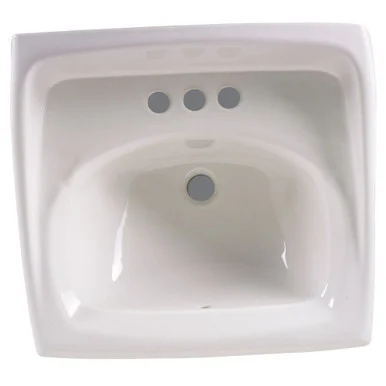 0355012M055.020 Lucerne Wall Hung Sink with 4-inch Centerset, White