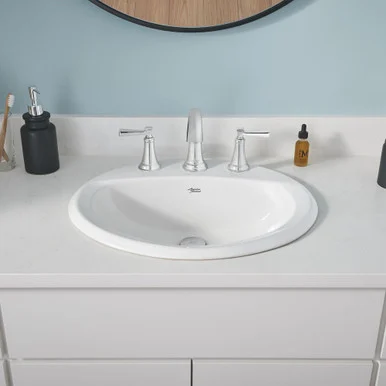 0475020USMCA.020 Aqualyn Drop In Sink with 8-in Widespread, White