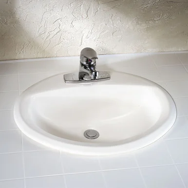 0476028USMCA.020 Aqualyn Drop In Sink with 4-in Centerset, White