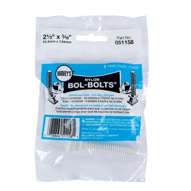 051158 Nylon Bolt Bulk Pack (2 bolts and 2 nuts per bag)