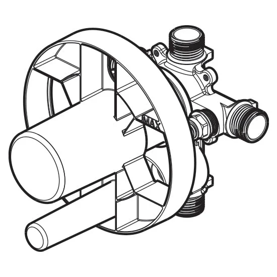 1/2" Pressure Balance Rough-In Valve with Diverter 101573 Kalia