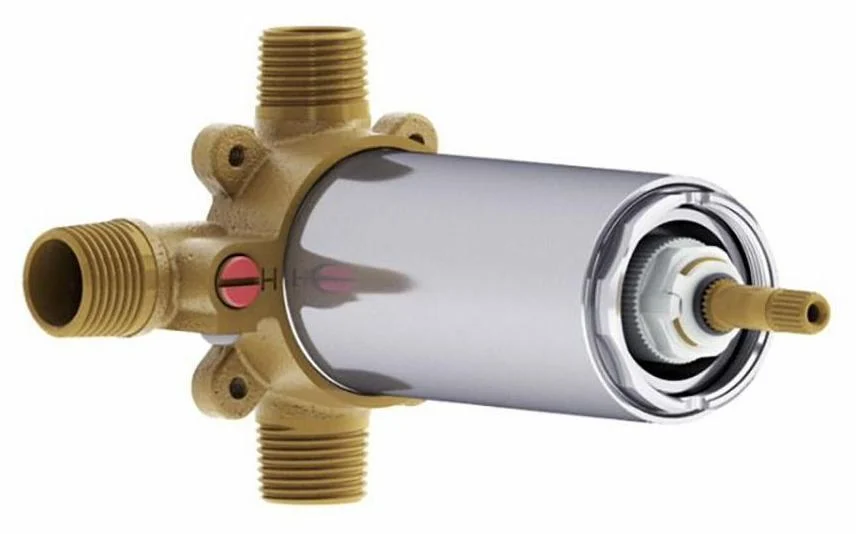 2-Way Thermostatic Coaxial Rough-In Valve with Diverter - Chrome 103994-110 Kalia