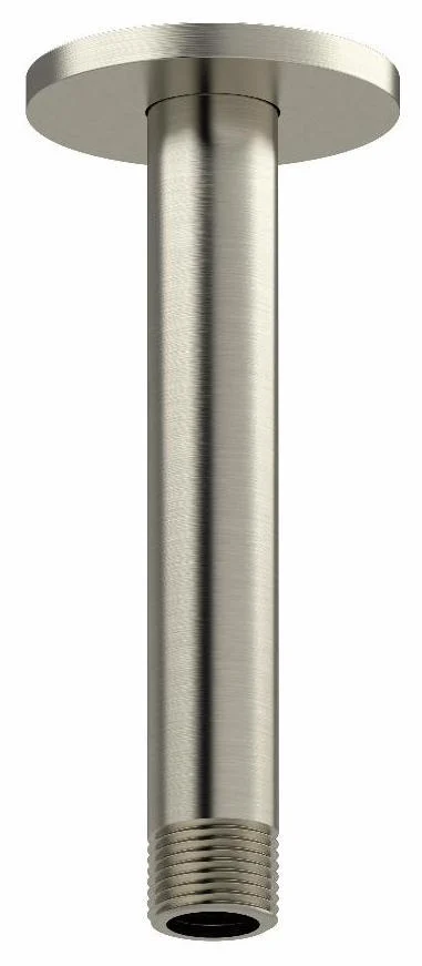 6" Ceiling Mount Shower Arm With Round Escutcheon - Brushed Nickel 508BN RIOBEL
