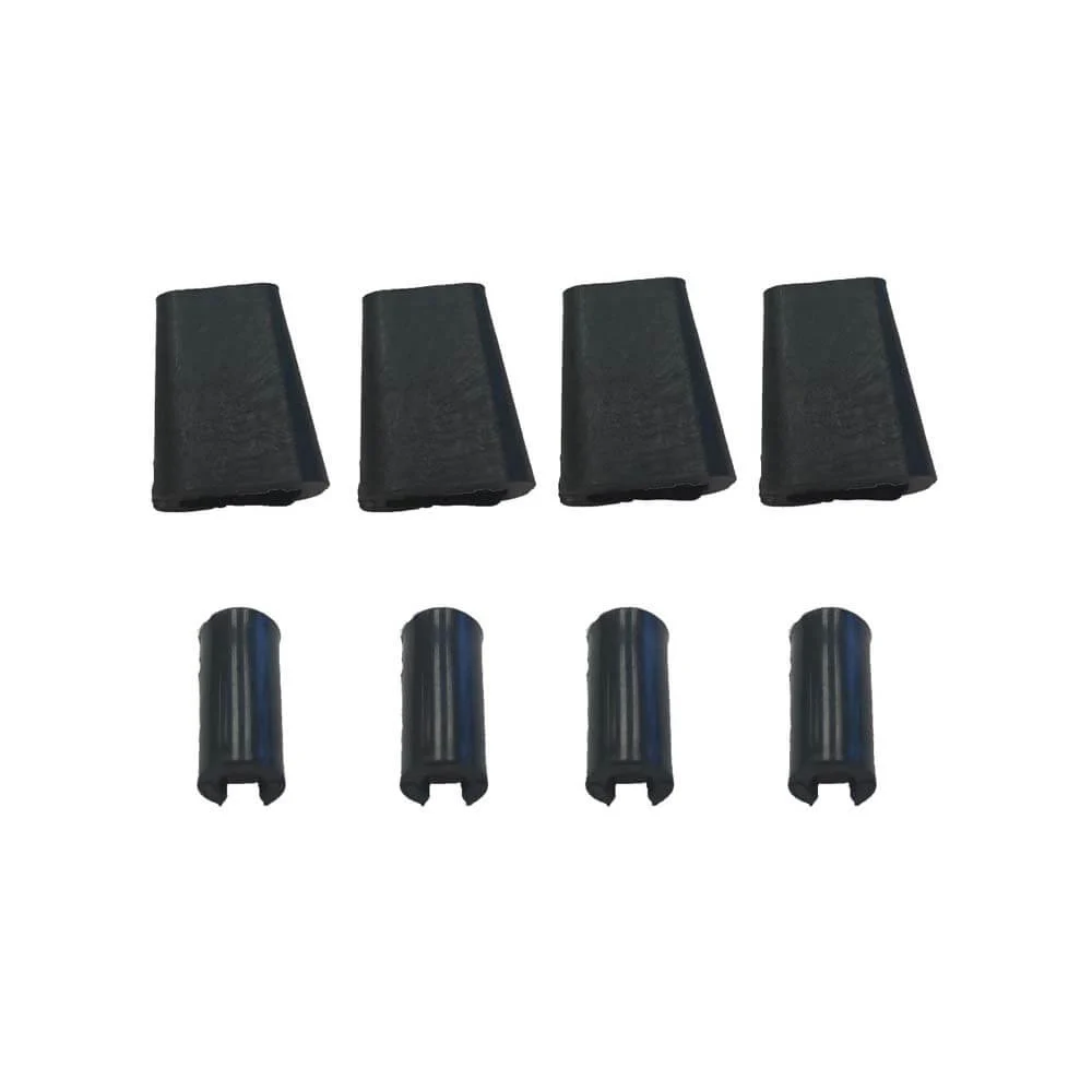 8-Pack Black Replacement Feet and Side Bumper Protectors for Sink Grid, AL6-12