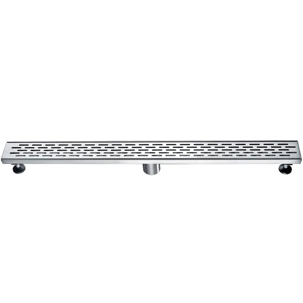 ALFI ABLD32C-BSS 32" Modern Stainless Steel Linear Shower Drain with Groove Holes