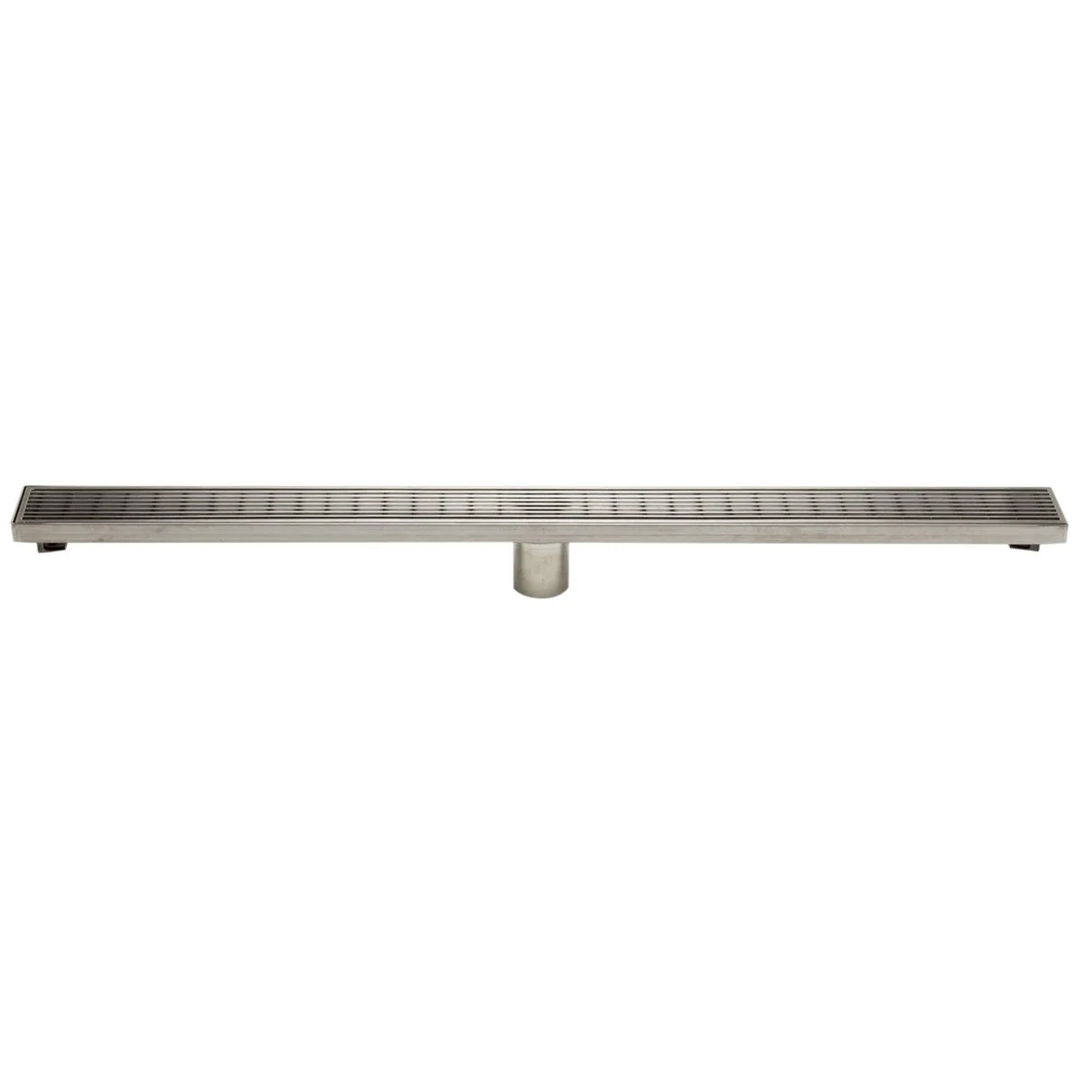 ALFI ABLD36D 36" Modern Stainless Steel Linear Shower Drain with Groove Lines