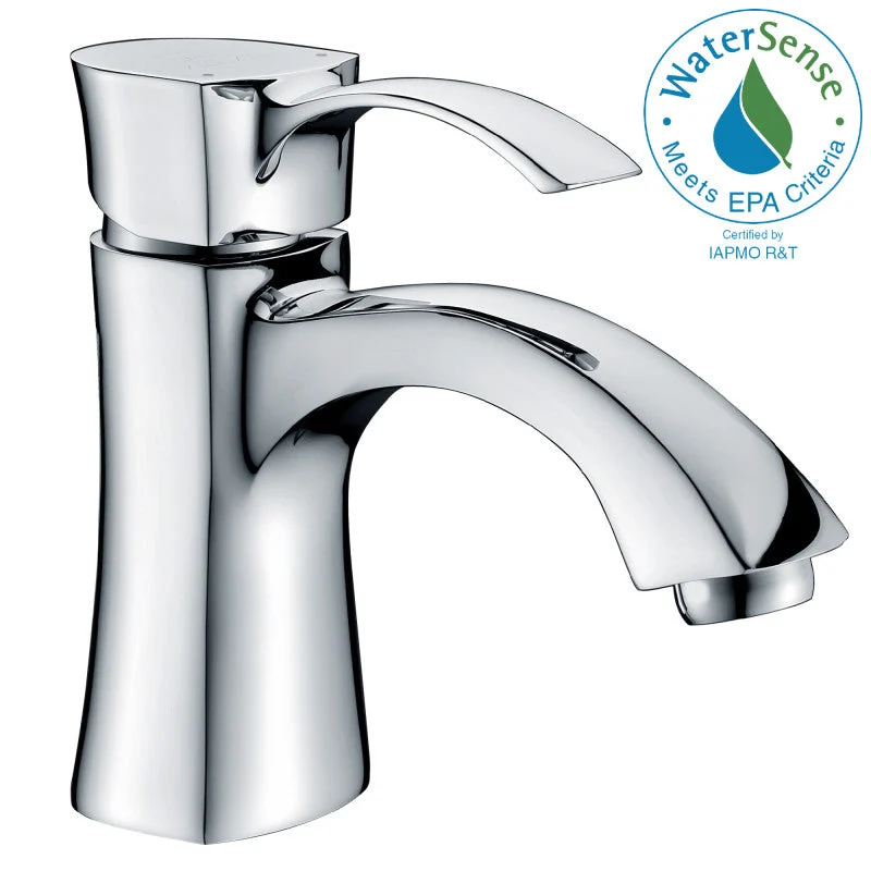 Alto Series Single Hole Single-Handle Mid-Arc Bathroom Faucet in Polished Chrome
