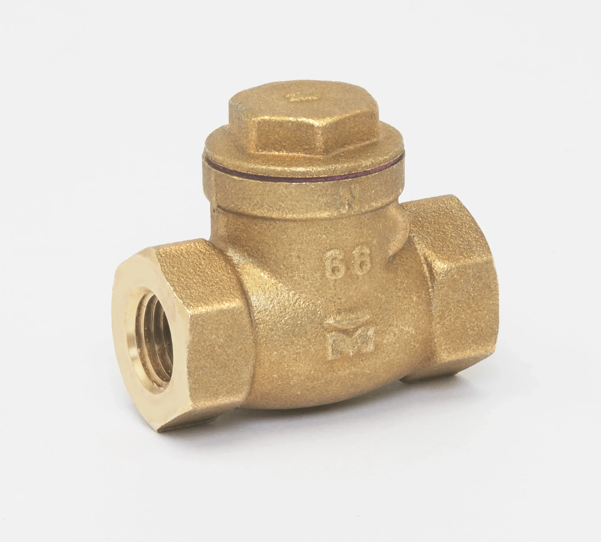 Brass 1/4-in FIP x 1/4-in FIP Swing Check Valve - Lead-Free