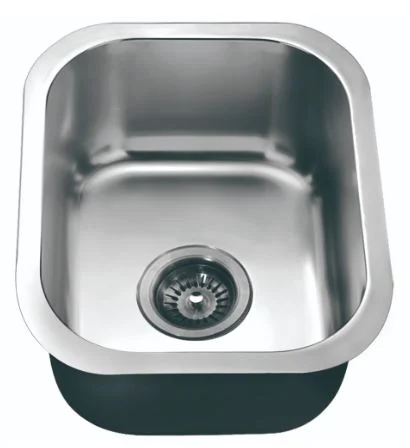 BS1215 14" Single Bowl Undermount 18 Gauge Stainless Steel Bar Sink