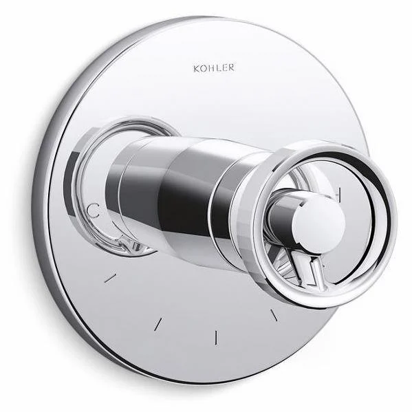Components Thermostatic Valve Trim with Industrial Handle - Polished Chrome T78027-9-CP Kohler