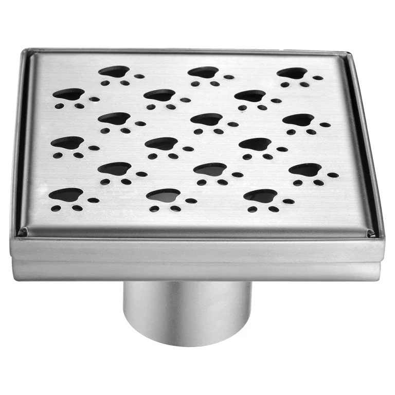 Dawn LMU050504 Memuru River Series - Square Shower Drain 5"L (Stamping technique & press in the base)