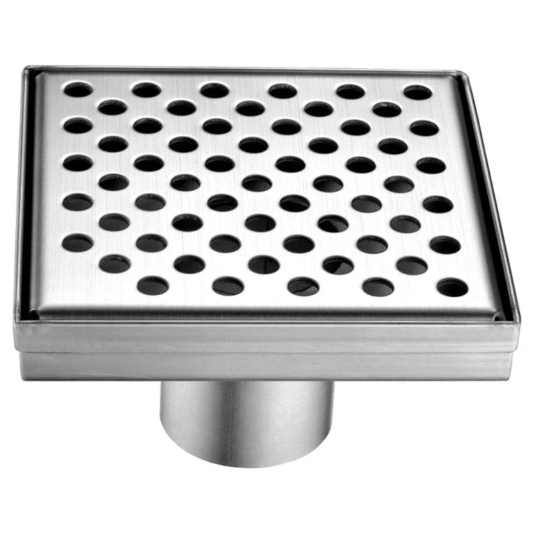 Dawn LRE050504 Rhone River Series - Square Shower Drain 5"L (Stamping technique & press in the base)