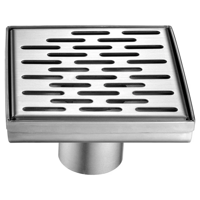 Dawn LYE050504 Yangtze River Series - Square Shower Drain 5"L (Stamping technique & press in the base)
