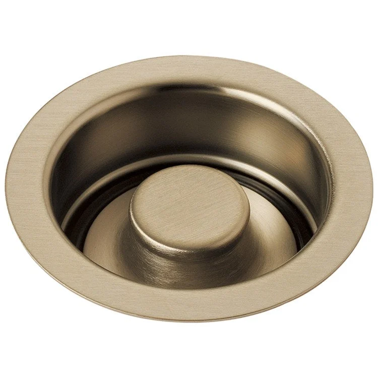 Disposal Flange Rook Stopper Brilliance Luxe Gold 4-1/2 Inch Brass for Kitchen Sink 4-1/2 Inch