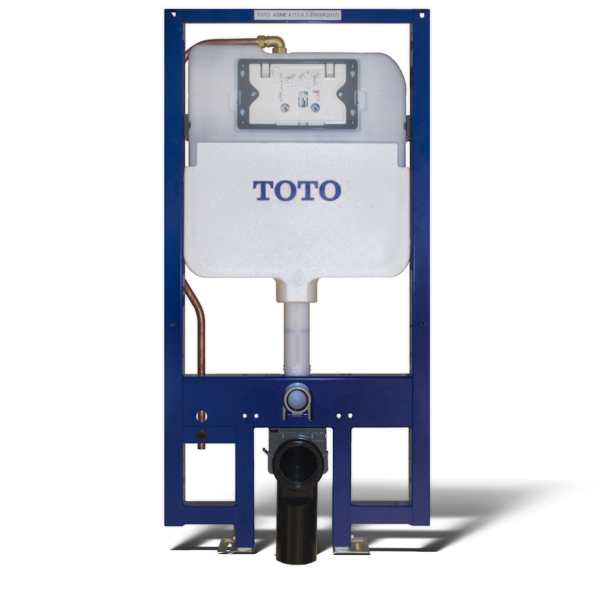 DuoFit In Wall Tank 1.28 and 0.9 GPM For 2x6 Construction with Copper Supply Line - White WT172M Toto