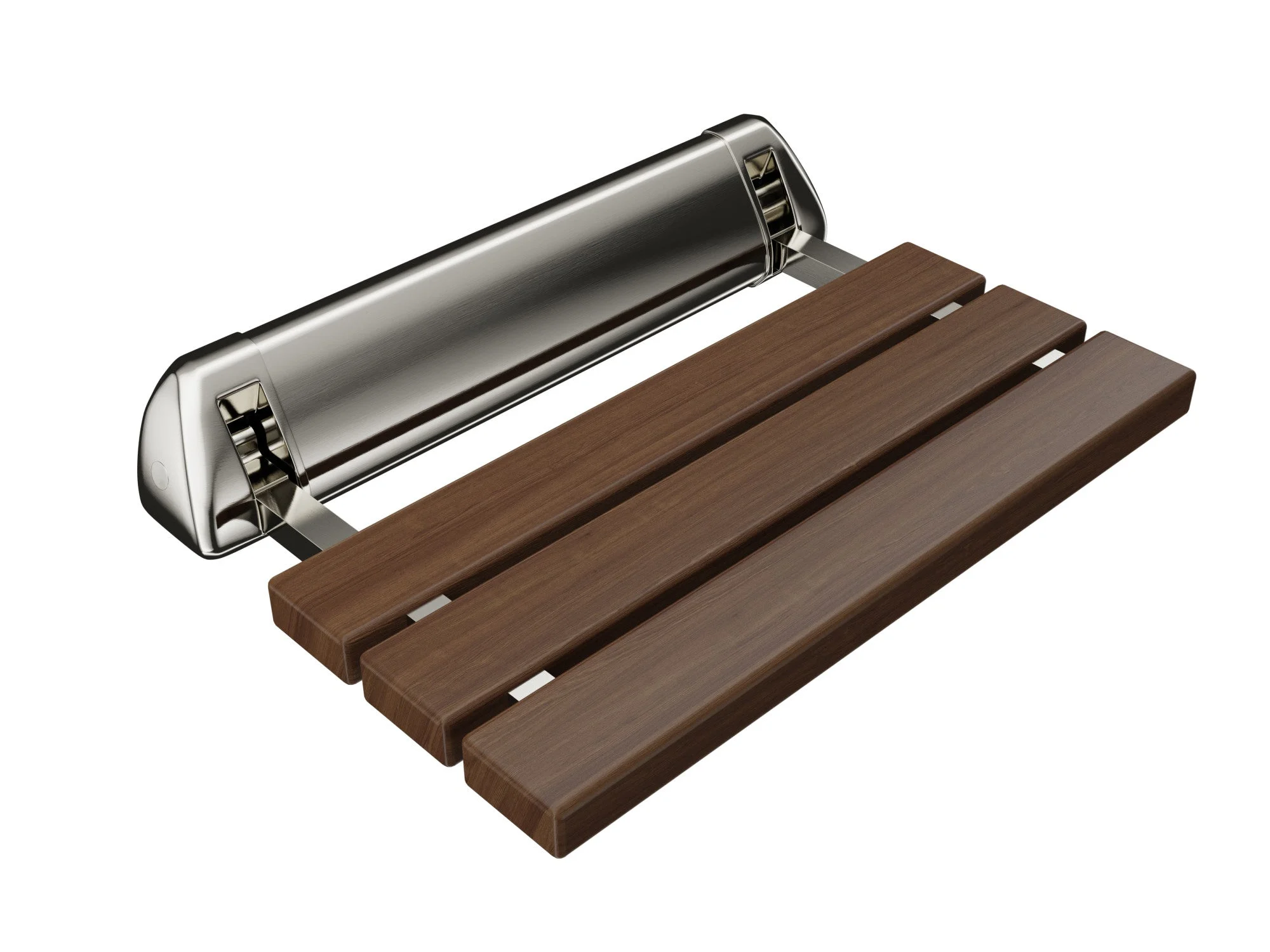 Kind 20 in. Teak Wall Mounted Folding Shower Seat