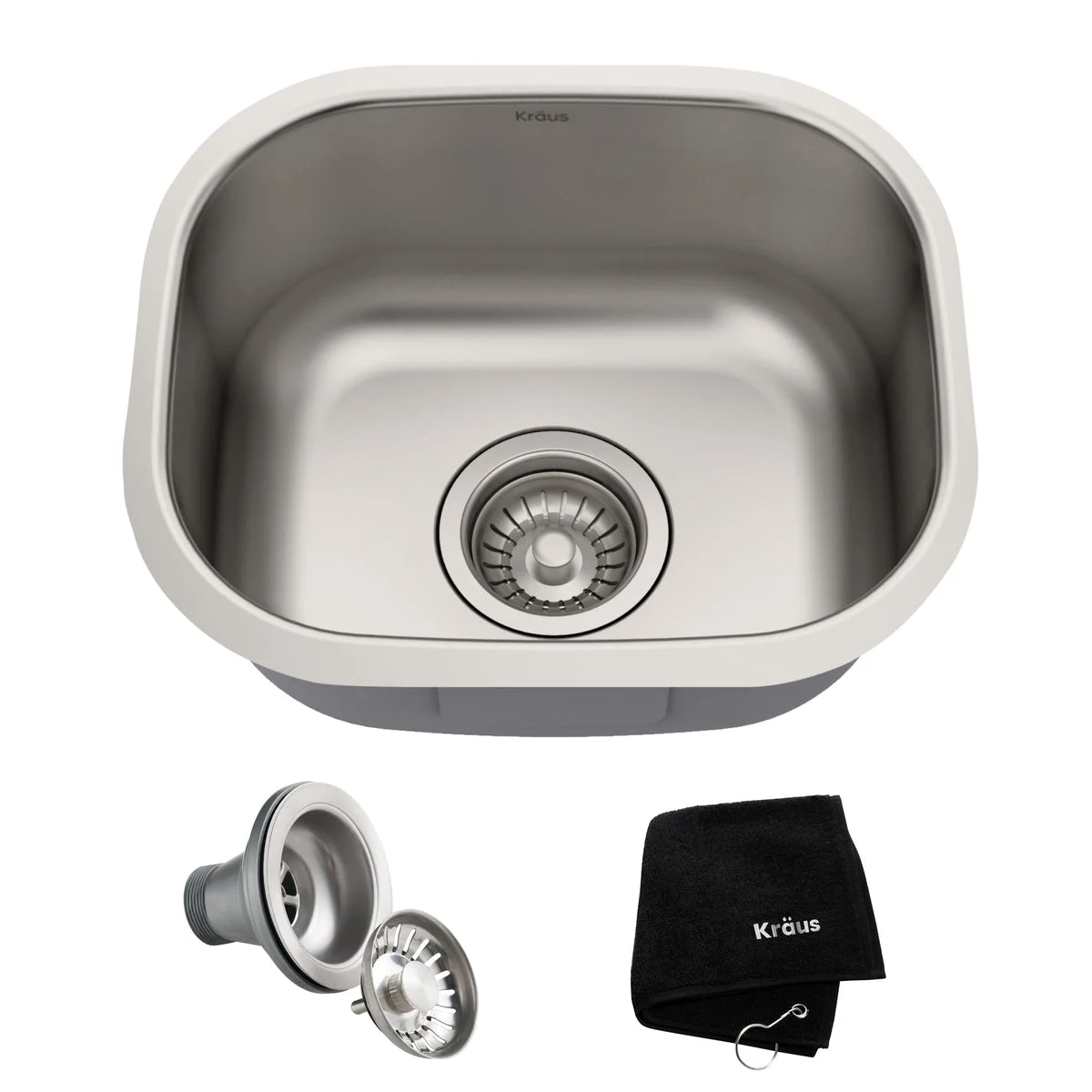 KRAUS 15" Undermount Prep Sink with Center Drain