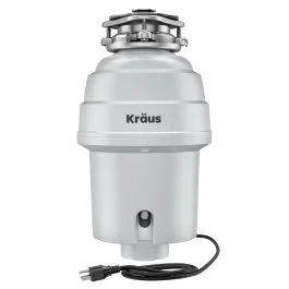 1 HP Continuous Feed Garbage Disposal with Ultra-Quiet Motor for Kitchen Sink with Power Cord and Flange Included