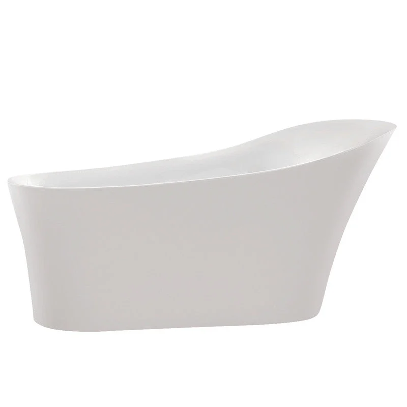 Maple Series 5.58 ft. Freestanding Bathtub in White