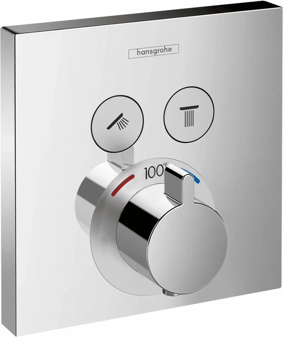 Showerselect 2-Functions Thermostatic Valve Trim - Chrome 15763001 Hansgrohe
