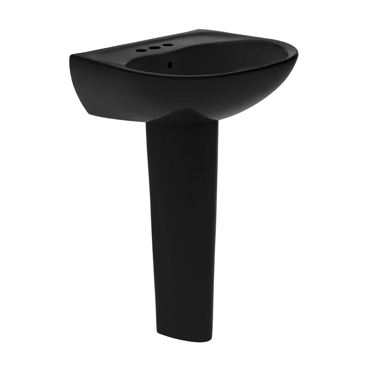 TOTO LPT241.4#51 Supreme Oval Basin Pedestal Bathroom Sink for 4 Inch Center Faucets, Ebony