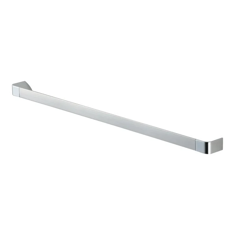 Towel Bar G Series 24 Inch Single Round Polished Chrome Metal 1-3/4 Inch Extension from Wall