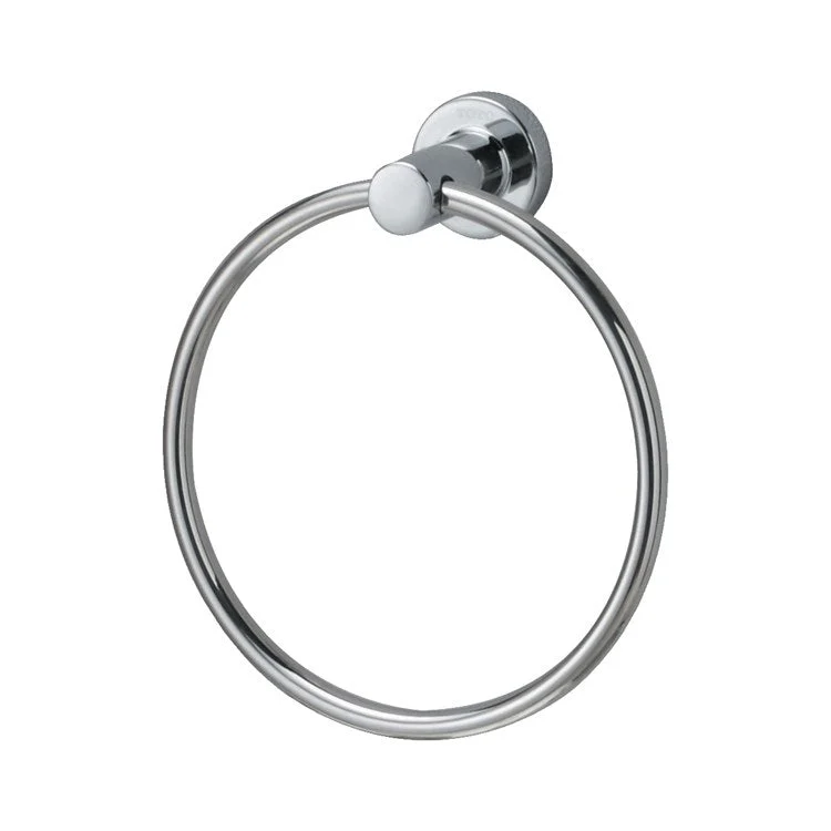 Towel Ring L 6-1/16 Inch Round Polished Chrome Metal 2-3/16 Inch