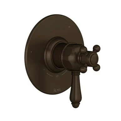 TTD47W1LMTCB 1/2-in Thermostatic and Pressure Balance Trim with 3 Functions with Lever Handle, Tuscan Brass