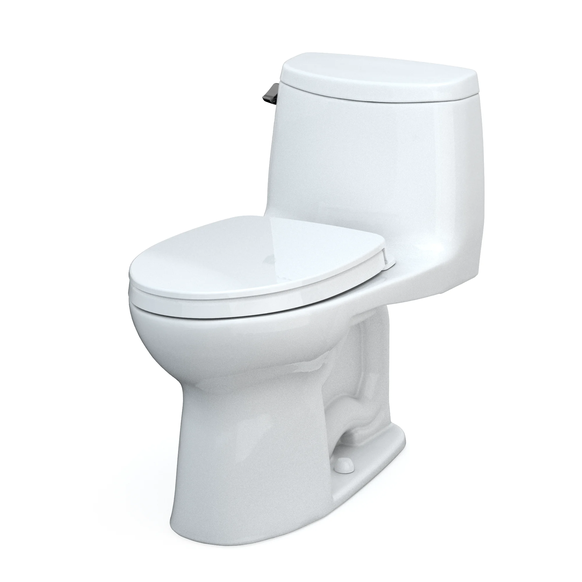 Ultramax II Comfort Height Elongated 1.28 GPF 1-Piece Toilet with SoftClose Seat - Cotton White MS604124CEFG#01 Toto