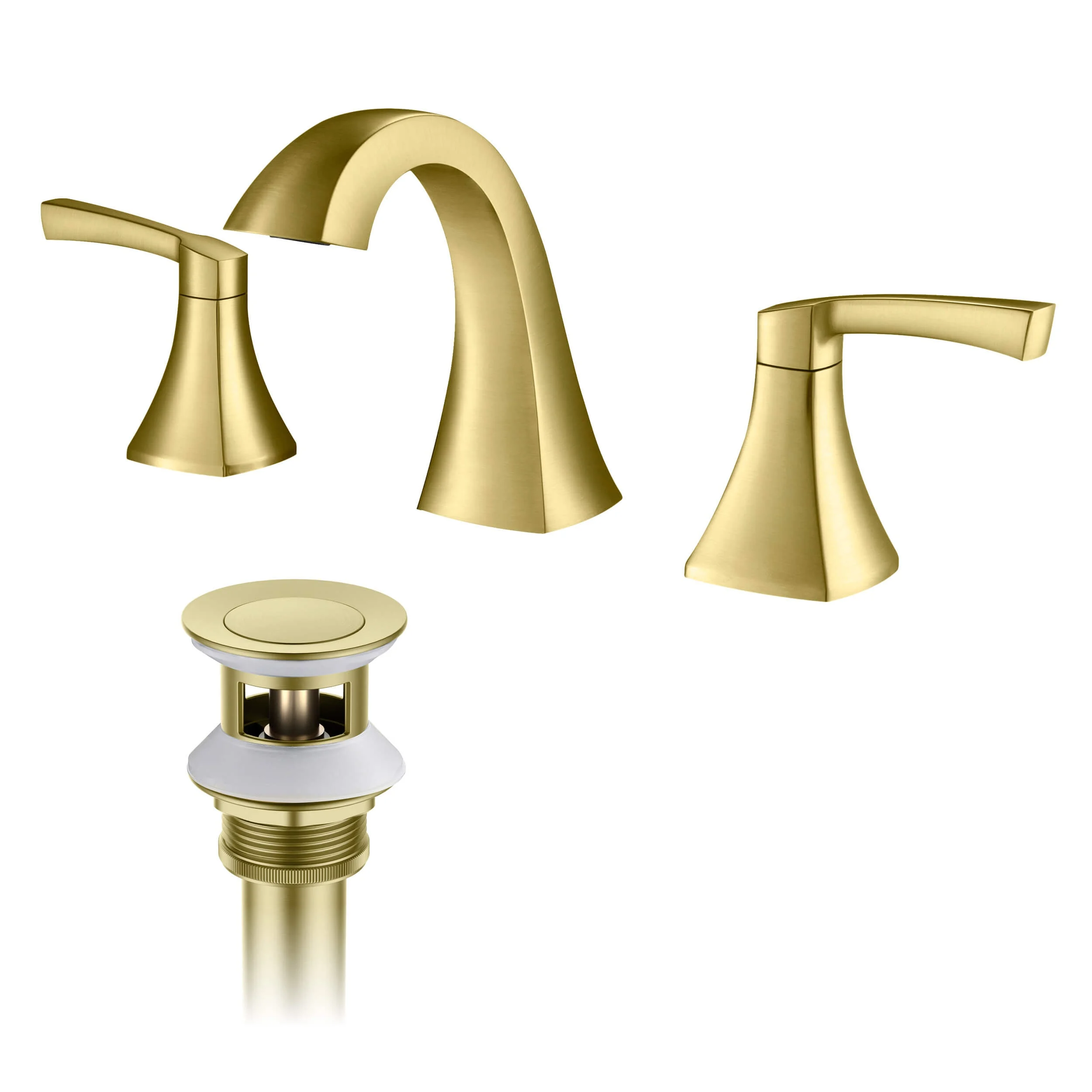 Vermont 8" Widespread Bathroom Sink Faucet with Drain Assembly - CBF-1022