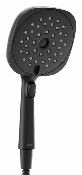 Verso 5" Hand Shower with Infiniti Dial 2.5 gpm - Matte Black 220H5BL Moen