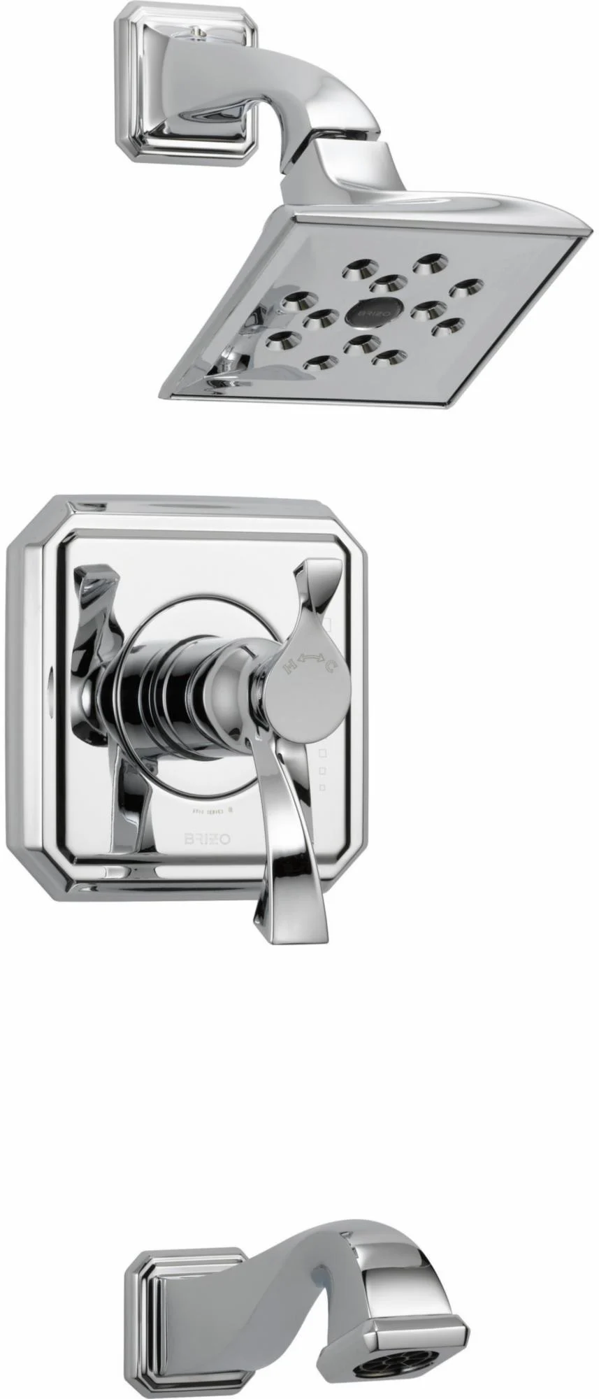 Virage TempAssure Thermostatic Tub and Shower Trim - Chrome T60430-PC Brizo