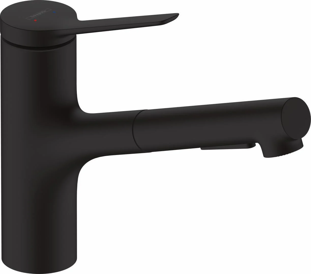 Zesis Kitchen Faucet with Pullout Spray - Matte Black 74800671 Hansgrohe