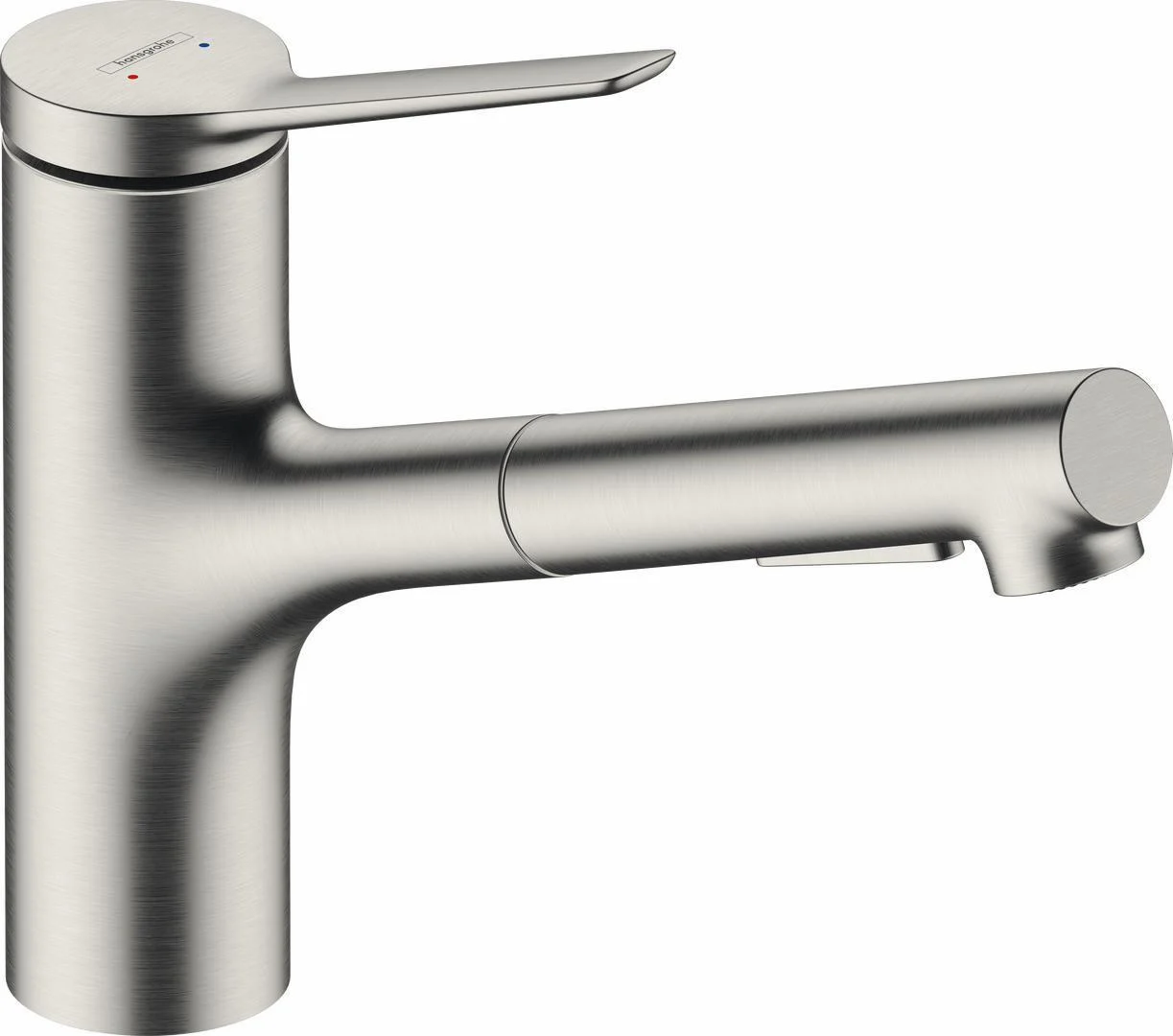Zesis Kitchen Faucet with Pullout Spray - Stainless Steel Optic 74810801 Hansgrohe