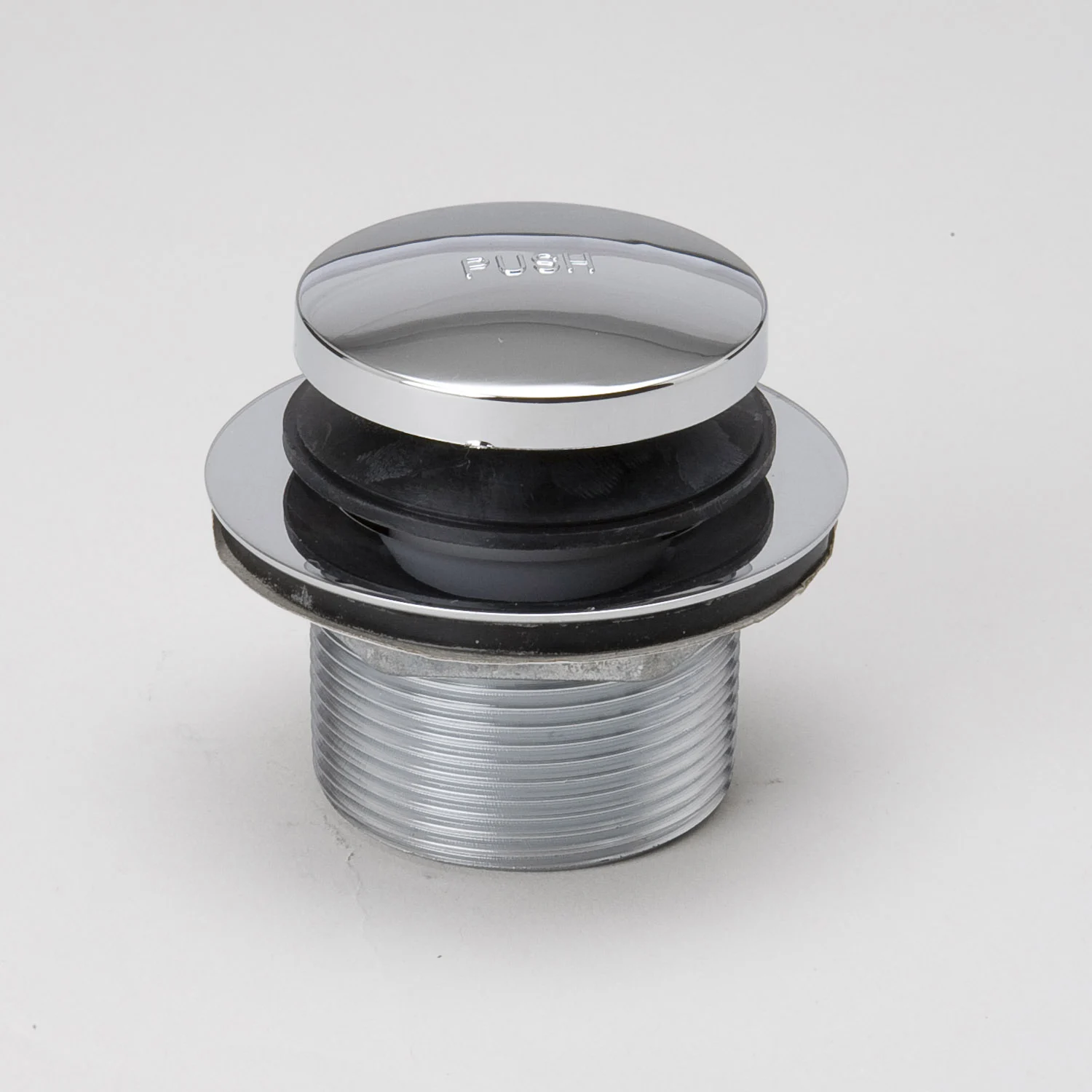 Zinc Plated Easy Touch Tub Drain